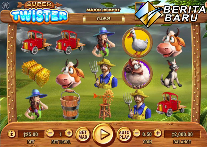 Bandar Judi Permainan Slot Online Habanero Terbaik Super Twister