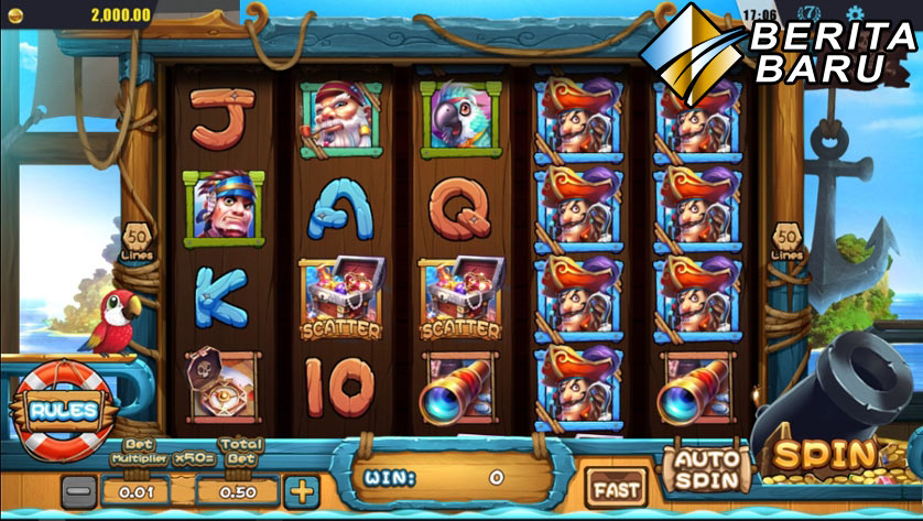 Kemenangan Bermain Judi Slot Online Top Trend Gaming Pirate Treasure