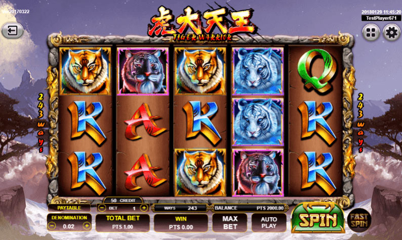 Main Permainan Judi Slot Spade Gaming Online Terpercaya Tiger Warrior