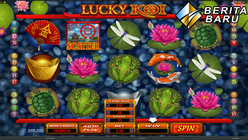 Permainan Judi Slot Online Spade Gaming Terpopuler Lucky Koi
