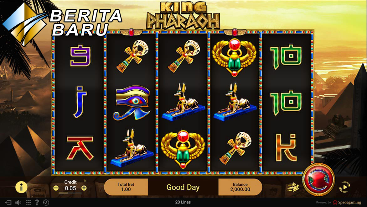 Mainkan Permainan Judi Slot Spade Gaming Online The King Pharaoh